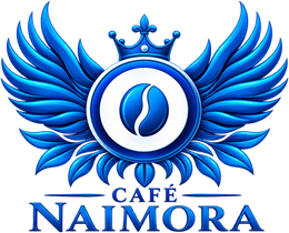 Café Naimora winged crest with crown